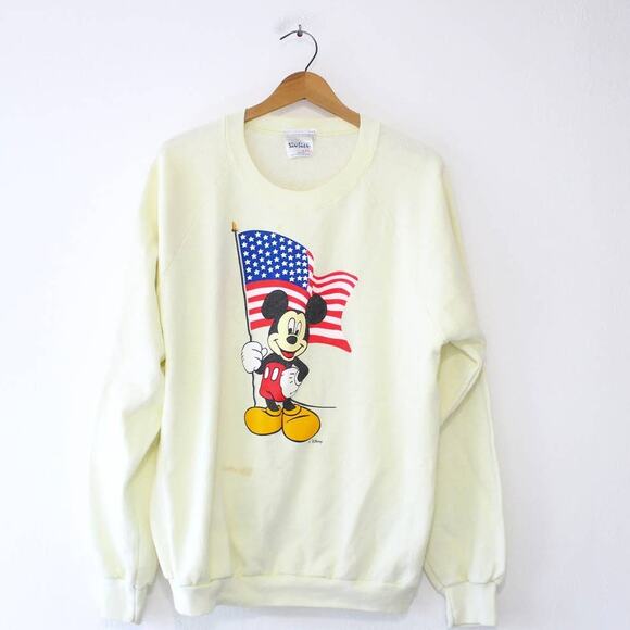Vintage Walt Disney Mickey Mouse USA Sweatshirt XXL 2X - Picture 1 of 6